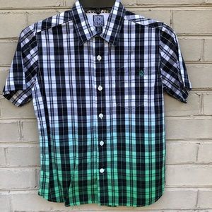 EUC Volcom Size M Ombré Plaid Size M Dress Shirt